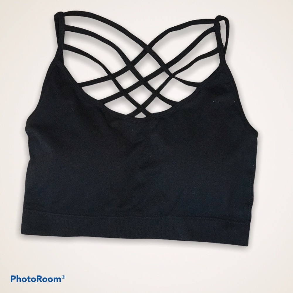 TRIPLE CROSS BRALETTE W/PADS S/M;L/XL;1X/2XL;2XL/3XL - Picture 3 of 7